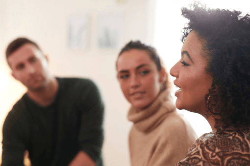 Social workers in CPD peer review session before Social Work England re-registration